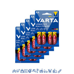 20 x Varta Longlife Max Power / Max Tech 4706 AA Mignon LR6 1,5V - 5 x 4er