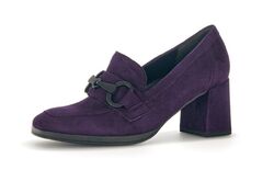 Gabor Loafer Pumps Slipper Trotteur  lila purple Leder modisch