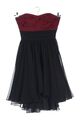 SWING schulterfreies Kleid Damen Gr. DE 34 schwarz-rot Elegant