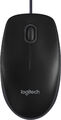 Logitech B100 USB Maus 800 dpi schwarz 1,8m optisch