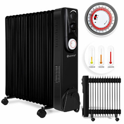 Ölradiator 2500 Watt Öl Radiator Elektroheizung Heizer Heater 24h Timer