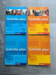 Schritte Plus 3+4 (Deutsch als Fremdsprache) (mit CDs + Lehrerhandbüchern)