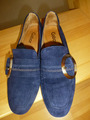 GABOR, Ballerinas, Loafer, Slipper, blau,Wildleder ,Gr. 38, neuwertig!