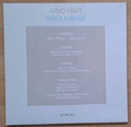 Arvo Pärt - Tabula Rasa  - Vinyl LP 1984 - ECM NEW SERIES 1275 - Erstpressung