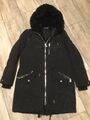 Damen Parka-Mantel Von Tommy Hilfiger, Gr: S/ M, Thermo, Schwarz, Neuwertig