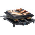 Steba RC 4 Plus Deluxe Raclette Grill 8 Pfännchen schwarz Gourmet-Guss Pfanne