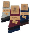 - Alpaka Socken Wollsocken Outdoorsocken warm - 3 Paar verschiedene Farben