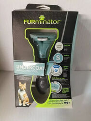 FURMINATOR deShedding-Tool S kleine Katzen Kurzhaar Pflege Werkzeug Bürste Fell