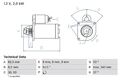 BOSCH 0 986 018 450 Starter Anlasser 2kW für FIAT PUNTO (188) Doblo Cargo (223)