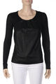 AJ ARMANI JEANS Longsleeve-Shirt aus Woll-Mix mit Metallik-Effekt S schwarz Top