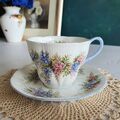 Royal Albert Teetasse Untertasse Blossom Time Series Wisteria Bone China England