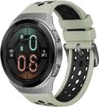 Huawei Watch GT 2e 46 mm silber am Silikonarmband mint green