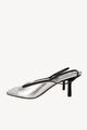 Neous Damen Schuhe Pumps Gr. 41 Silber Leder High Heels Stilettos