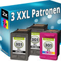 3x Patronen für HP 301-XL Envy 4500 5530 4502 4504 4507 4508 5532 5534 4503 Set