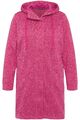 Ulla Popken große Größen Sweatjacke 46+ magentapink Strickfleece Jacke Kapuze