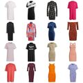 adidas ORIGINAL DAMEN T-SHIRT KLEID SCHWARZ ROSA ORANGE SOMMER MIDI TREFOIL SÜSS OG