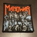 Manowar Patch Aufnäher Vintage Rare Fighting The World Iron Maiden Saxon Judas 