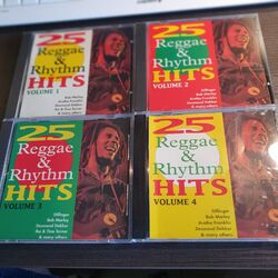 4CDs  25 Reggae & Rhythm Hits  Vol. 1, 2, 3, 4  komplett 100 Tracks/Zustand gut