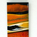 60,5 x 19 cm - Acryl Pouring auf Holz  - Epoxidharz