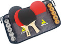 JOOLA Tischtennis-Set Family, Tischtennis-Set Mit 4 Tischtennisschlägern, Tischt