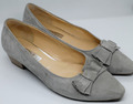 Gabor Pumps Damen Schuhe Gr. 39,5 UK 6 Leder grau G17