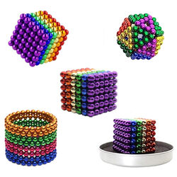 216pcs·6 Farben Magnetische Perlen Kugeln Buckyball Schreibtisch Bürospielzeug！！