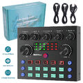 Blutooth Support Audio Mixer Live Sound Card for Live Streaming Broadcast DHL