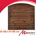 Gartenzaun Sichtschutz Zaun Palisade Lamellenzaun holz 180 x 180 cm m3