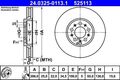 ATE SET 2X BREMSSCHEIBE 24.0325-0113.1 FÜR AUDI A1 8X + SPORTBACK A3 8L 96-18