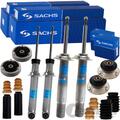 4x SACHS GAS STOßDÄMPFER M-TECHNIK DOMLAGER SERVICE-KIT passend für BMW 5er E60