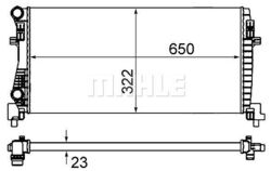 MAHLE Kühler, Motorkühlung  u.a. für AUDI, NISSAN, SEAT, SKODA, VWDie Nr.1* für Autoteile: Top-Preis-Leistungs-Verhältnis