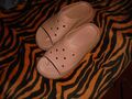 Crocs Plateau Sandalen, Damenschuhe, Gr. 39/40, Beige/Braun, NEUWERTIG,