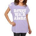 Longshirt Damen weit geschnitten Hunde Gassi Motiv NEVER WALK ALONE Zitat dogmum