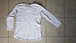 Langarm Shirt, Kinder Mädchen, Gr. 140, Zara Girls, weiß 