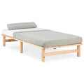 Holzbett 90x200 mit Lattenrost Bett Massiv Einzelbett Palettenbett Homestyle4u