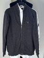 Gant Herren Strickjacke Piqué Zip Cardigan anthrazit Gr. XL