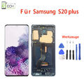 Für Samsung Galaxy S20 Plus G985F G986B (OLED) LCD Display Rahmen Touchscree...