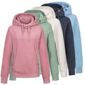 Sublevel Damen Fleece Hoodie Fleecepullover Kapuzenpullover Hoody Pulli LSL-460