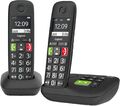 Gigaset E290A DUO 2 Schnurlose Senioren DECT-Telefon Anrufbeantworter Verstärker