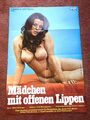 Mädchen mit offenen Lippen Kinoplakat Poster A1, Erotik, Nadine De Rangot