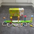 GOULA Ringwurfspiel Wurfspiel  Garten Gartenspiel 6 Ringe Holzmaterial Wurfspiel