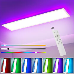 RGB Deckenleuchte LED Panel RGB+CCT Dimmbar mit Fernbedienung Wohnzimmer Lampe