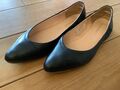 Ballerinas Salamander, schwarz, Gr. UK 4 / EU 37 Damen Leder