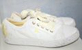 Ƹ̵̡Ӝ̵̨̄Ʒ Geox Mädchen Sneakers Schuhe Turnschuhe Leder Weiß Gelb Blume Gr 33 (34