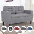 Mingone Sofa mit Stauraum Polstersessel Wohnzimmersofa Loungesessel Leinen Sofas