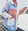 Cord Hemd Shirt Jacke Pulli Bluse Gr 36-38 Neuwertig Oversize Bunt