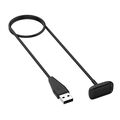 Für Fitbit Charge 6 / 5 USB Port 50 cm Smart Watch Charging Ladekabel Schwarz