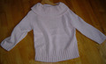 Damen Pullover, Strick, 100% Baumwolle, Rosa, weiter Kragen, Gr. 40