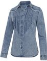 Damenbluse Westernbluse Country Cowgirl Western Stars & Stripes »BLUE«