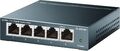 TP-Link TL-SG105 5-Port Gigabit Netzwerk Switch RJ-45 Ports Metallgehäuse blau